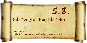 Süveges Boglárka névjegykártya