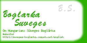 boglarka suveges business card